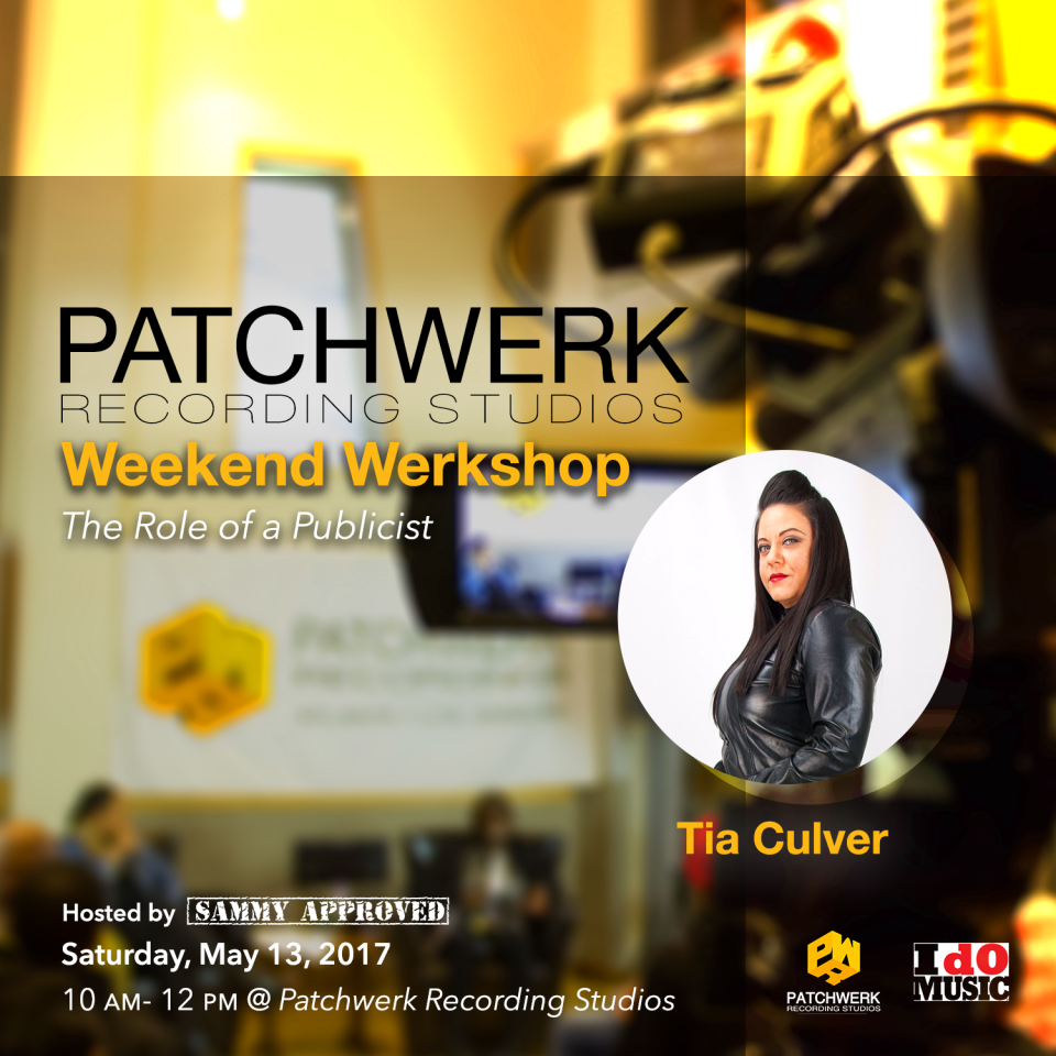 This weekend we have Tia Culver speaking on The Role Of A Publicist!